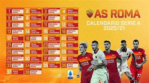 serie a roma calcio calendario